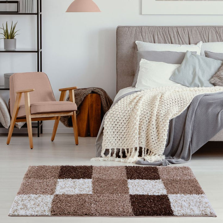 Myshaggy Geometric Brown Rug |381B