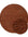 Brown textured circular rug on a white background