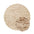 Round beige rug with a textured pattern on a white background