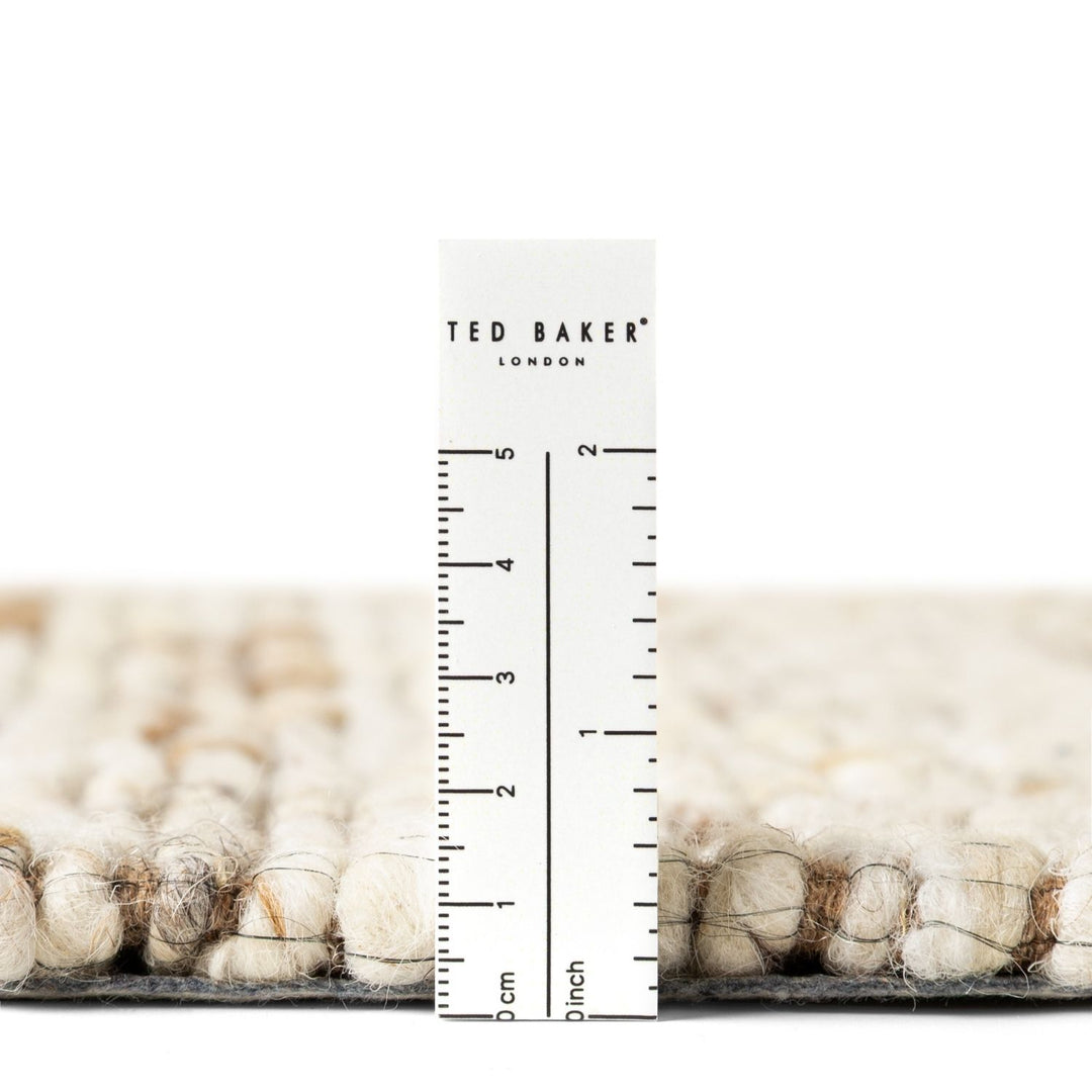 Measurement chart with ruler and 'Ted Baker London' branding on a white background