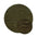 Textured green circle on a white background