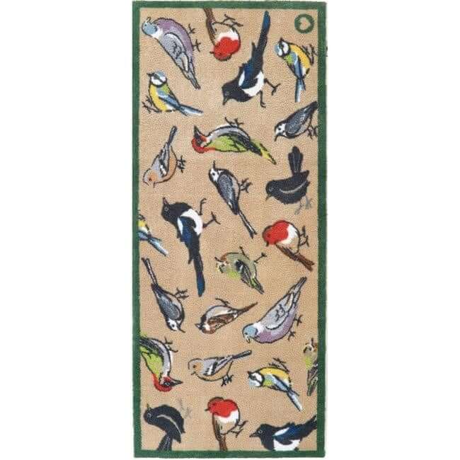 The Rugs Eco-Friendly Washable Birds Mat |UK-Made Floor Care