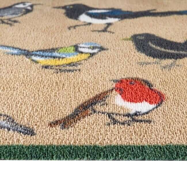 The Rugs Eco-Friendly Washable Birds Mat |UK-Made Floor Care