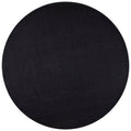 Plain Design Black Rug