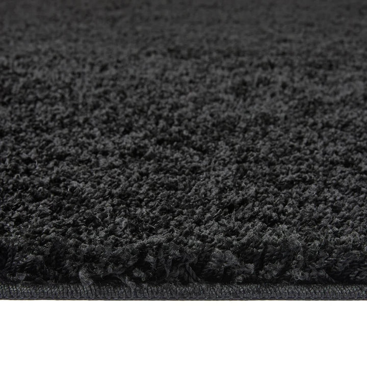 Washable Black Shaggy Rug | Luxury British Design | The Rugs