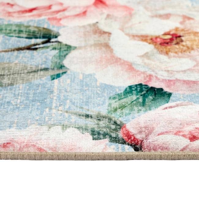 The Rugs Eco-Washable Blooming Peonies Rug | Stylish Rugs