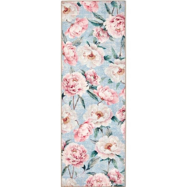 The Rugs Eco-Washable Blooming Peonies Rug | Stylish Rugs