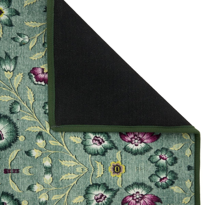 Eco-Washable Blossoming Vines Rug