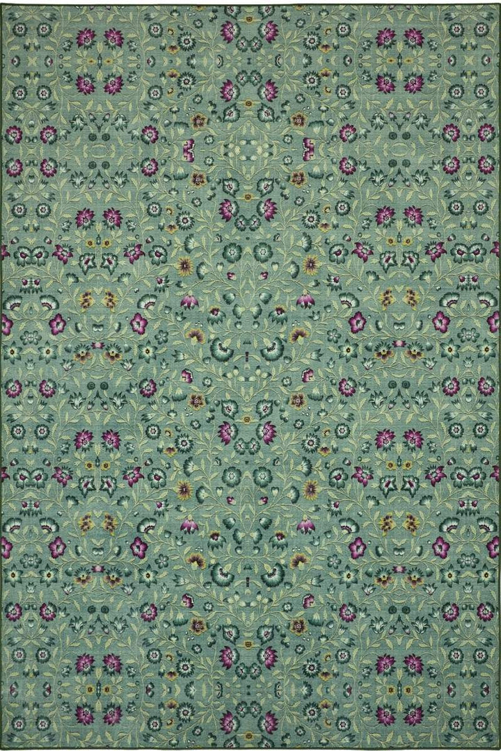 Eco-Washable Blossoming Vines Rug
