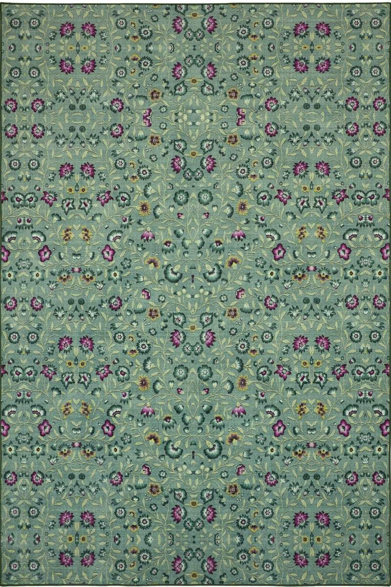 Eco-Washable Blossoming Vines Rug