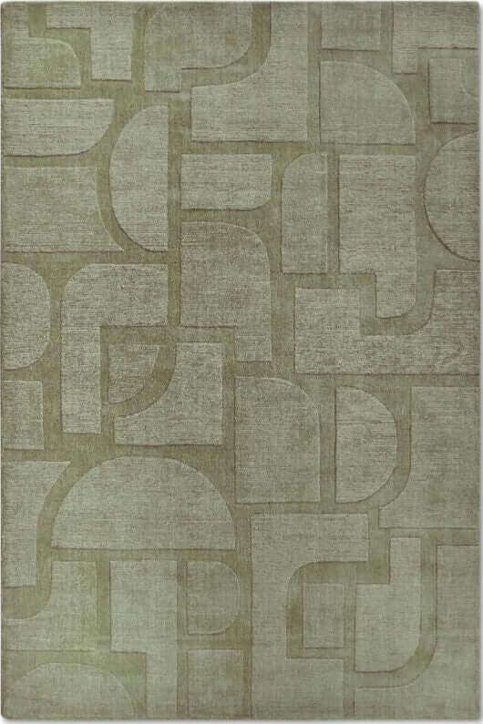 The Rugs Hand-Woven Wool Rug - Elegant Abstract Designs