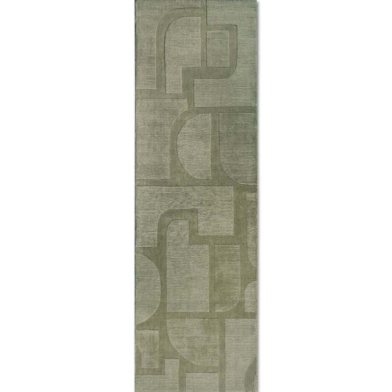 The Rugs Hand-Woven Wool Rug - Elegant Abstract Designs