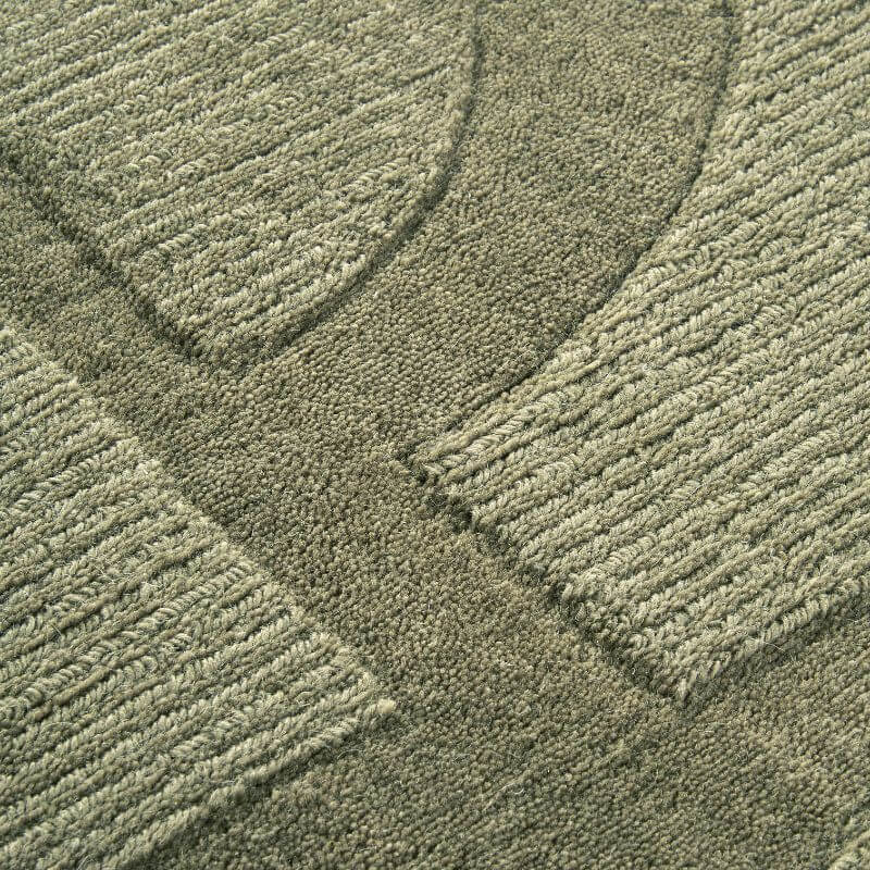 The Rugs Hand-Woven Wool Rug - Elegant Abstract Designs