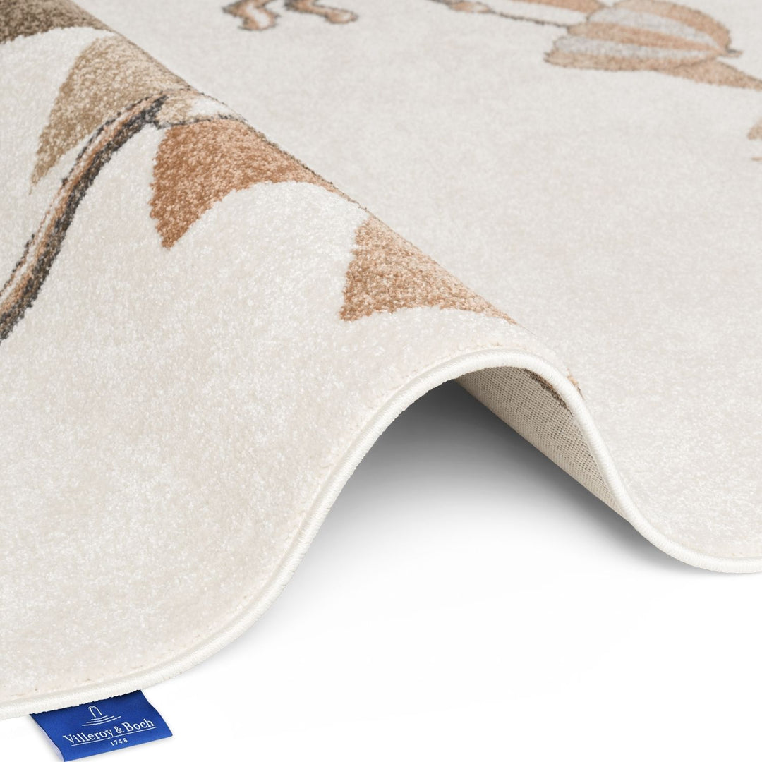 Kids rainbow rug, Heat-insulating, Soft pile, Cream colour | THE RUGS