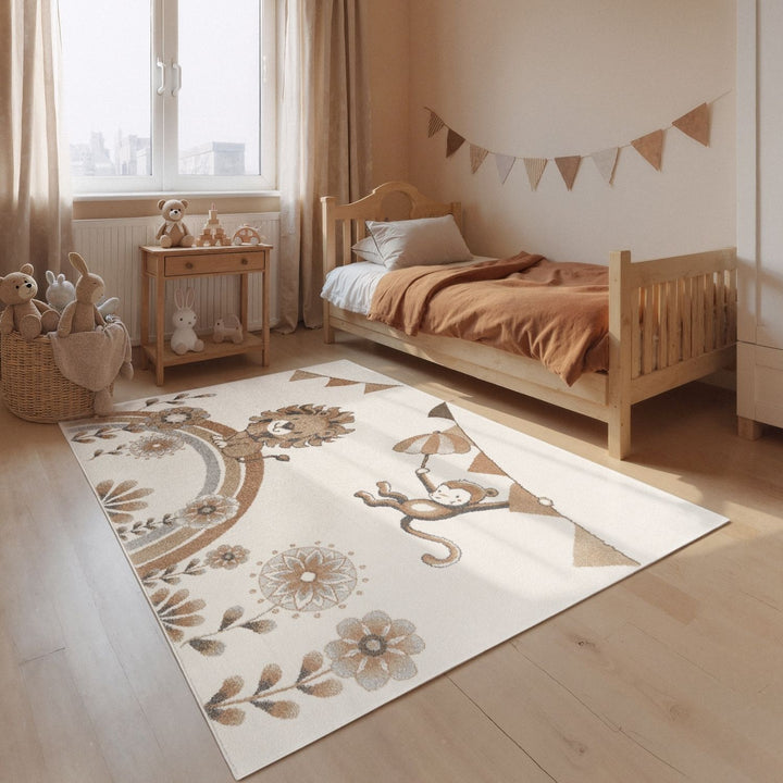 Boho Kids Summer Party Rug, Soft Pile, Soun-absorbing | THE RUGS