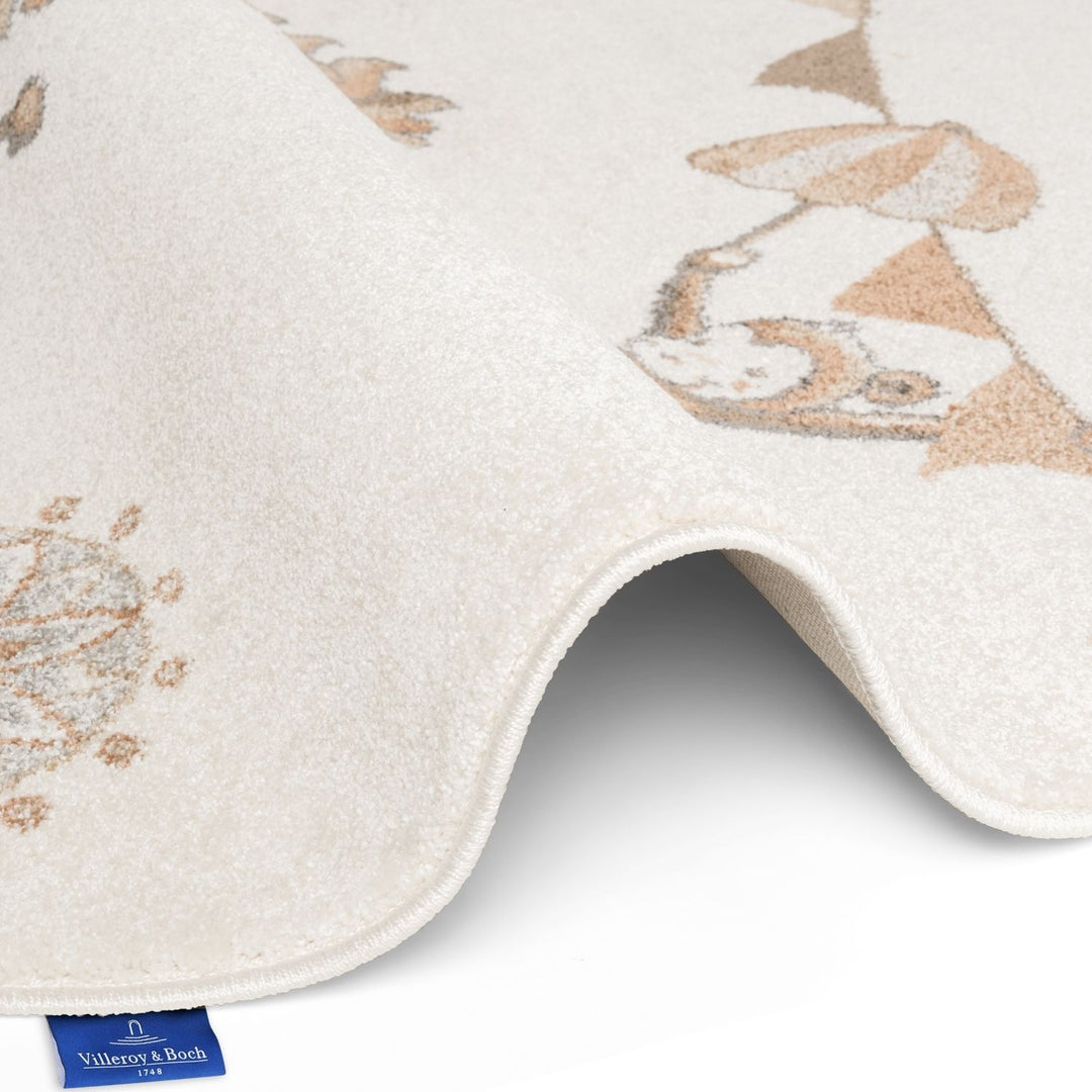 Kids Round Lion Rug, Heat-insulating, Cream Colour, Easy to CLean |THE RUGS