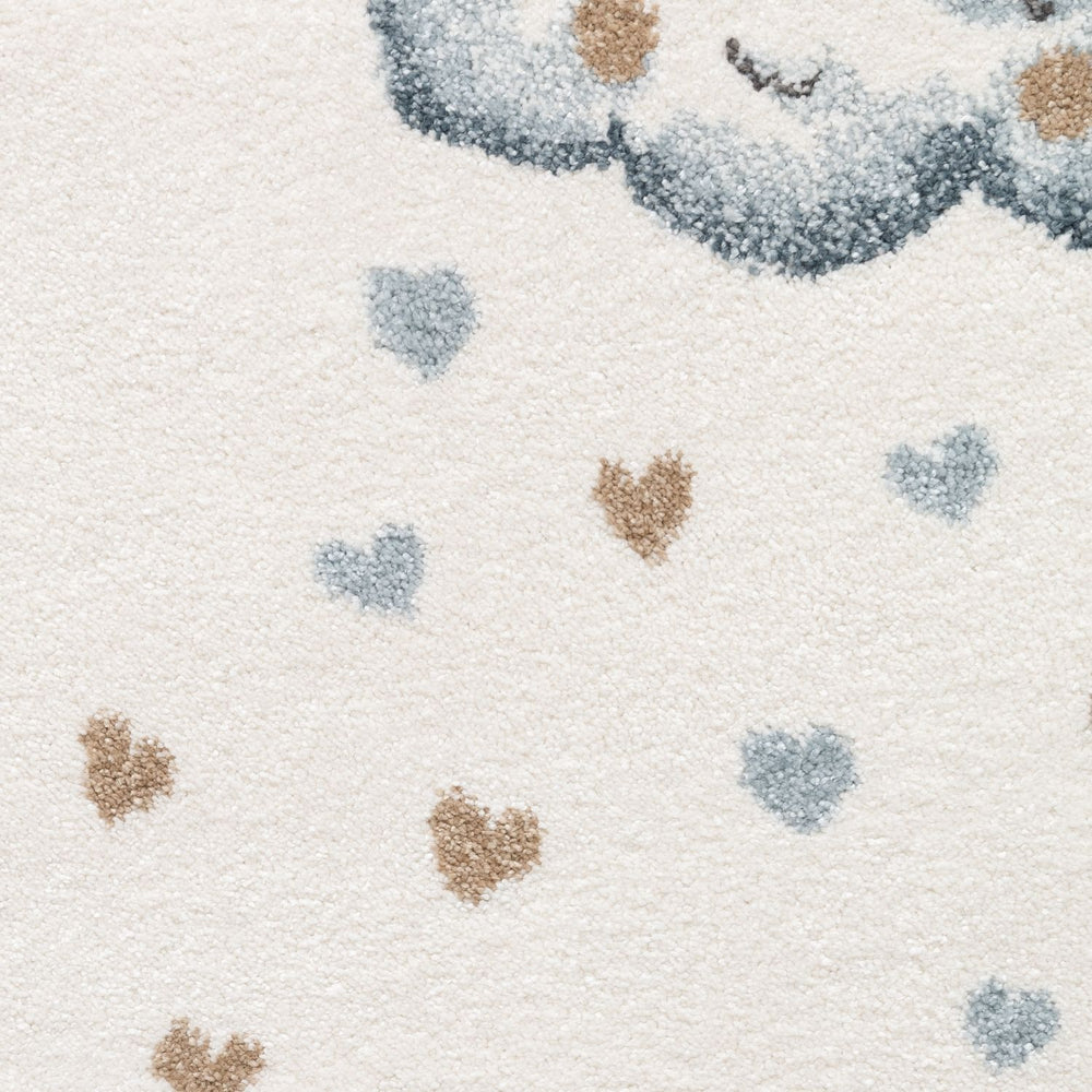 Kids Round Walk like an Elephant Rainbow Rug, Easy to clean | THE RUGS