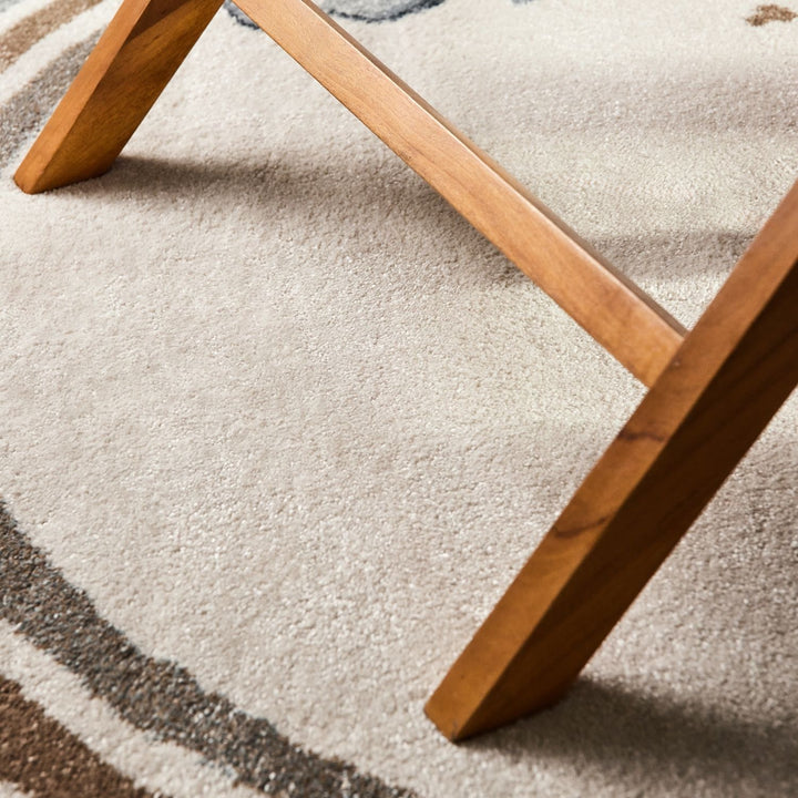 Kids Round Walk like an Elephant Rainbow Rug, Easy to clean | THE RUGS