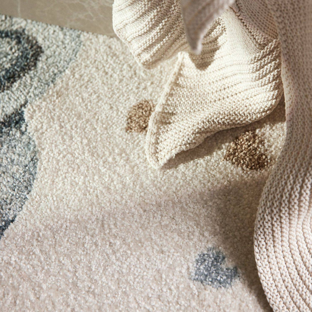 Kids Round Walk like an Elephant Rainbow Rug, Easy to clean | THE RUGS