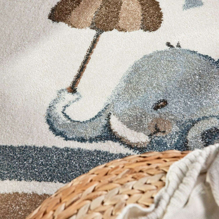 Kids Walk like an Elephant Rainy Party Rug, Heat-insulating, Soft pile | THE RUGS