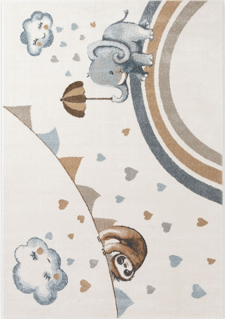 Kids Walk like an Elephant Rainy Party Rug, Heat-insulating, Soft pile | THE RUGS