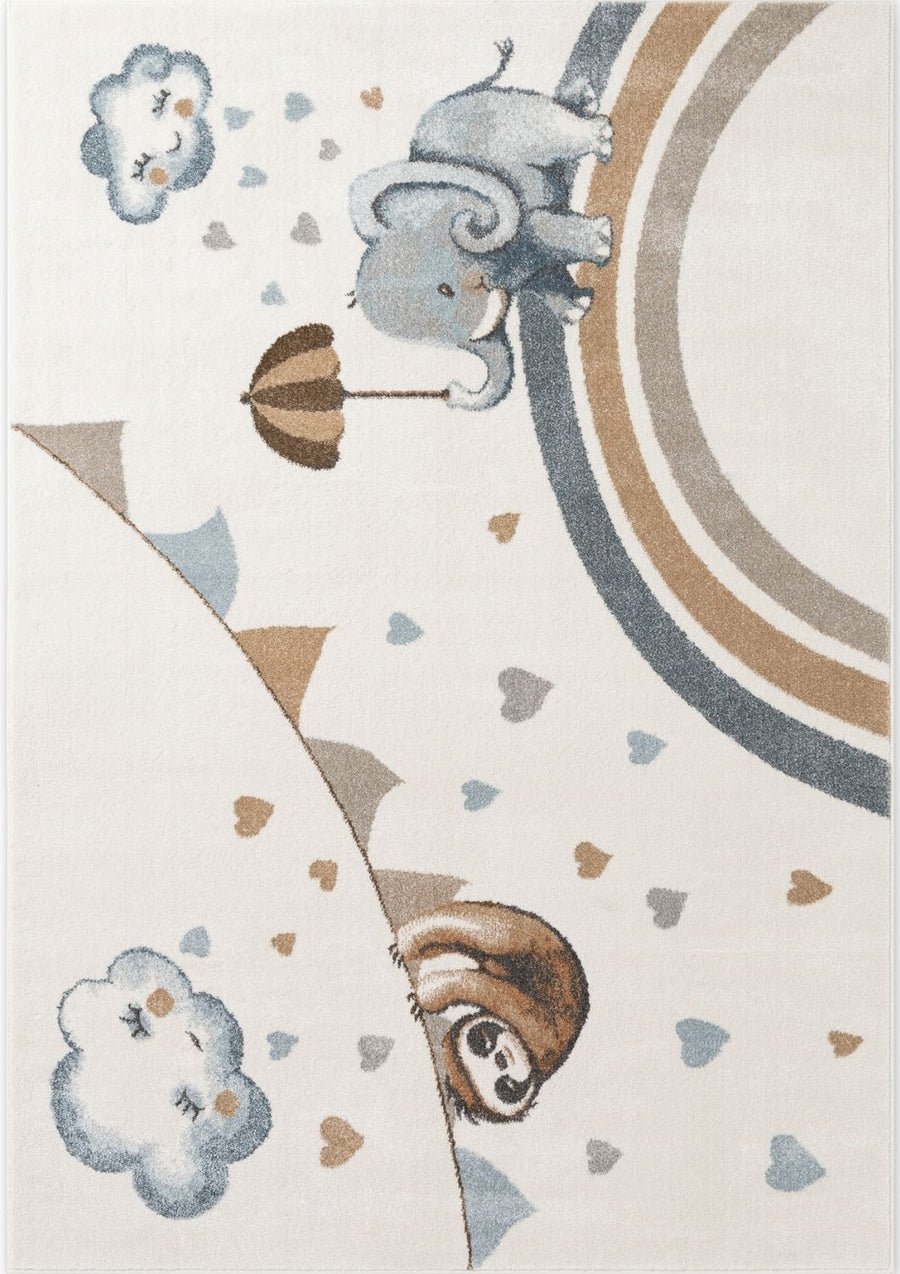 Kids Walk like an Elephant Rainy Party Rug, Heat-insulating, Soft pile | THE RUGS