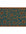 Doormat with blue and brown floral pattern on a white background