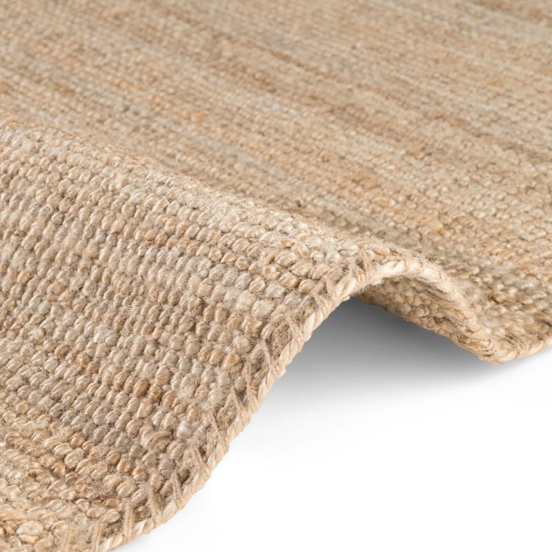 The Rugs Handwoven Jute Beige Rug - Quality Natural Comfort