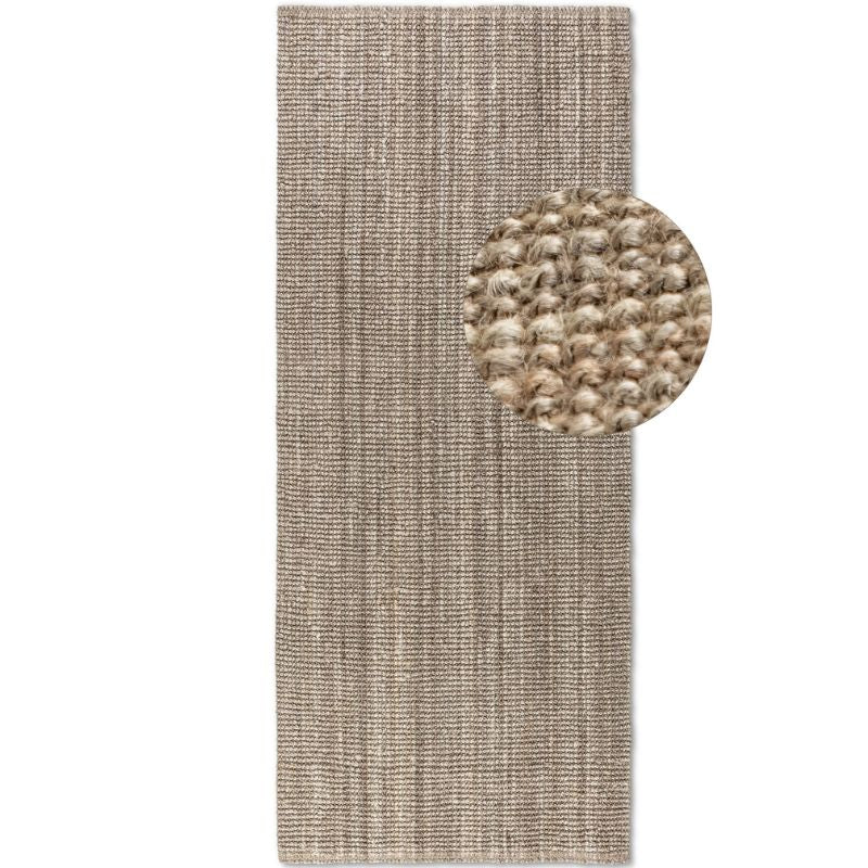 Handwoven Jute Brown Rug – Natural Colour