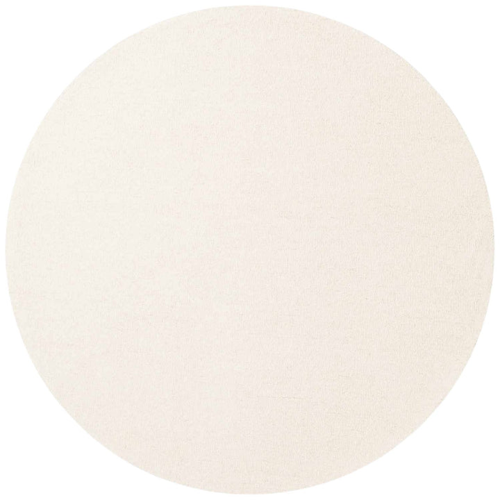Fine Boucle Wool Rug Knots Natural White sound-absorbing, durable pile.