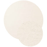 Fine Boucle Wool Rug Knots Natural White sound-absorbing, durable pile.