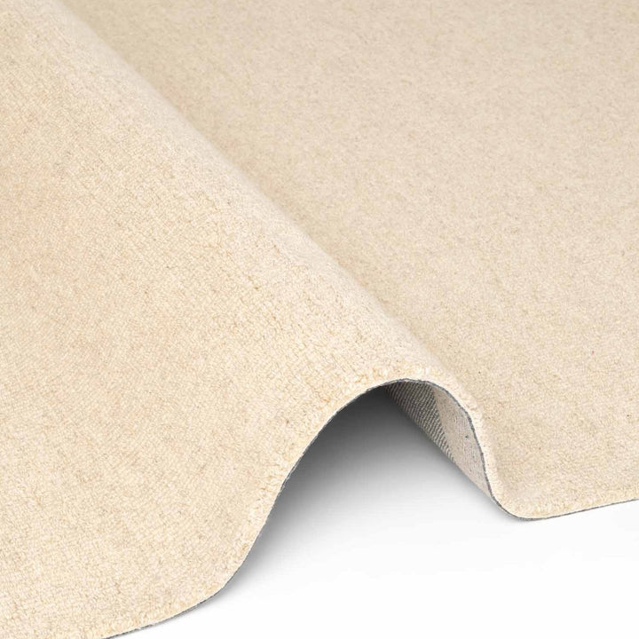 Wool Rug Knots Light Beige, Durable and Soft Pile rug, Heat insulting