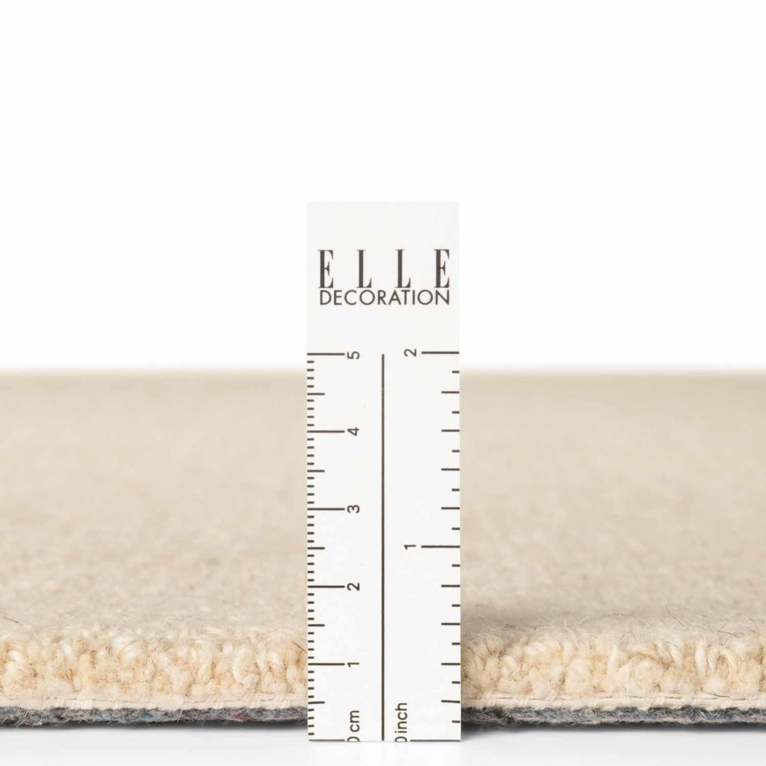 Wool Rug Knots Light Beige, Durable and Soft Pile rug, Heat insulting