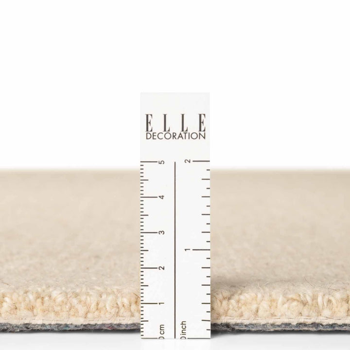 Wool Rug Knots Light Beige, Durable and Soft Pile rug, Heat insulting