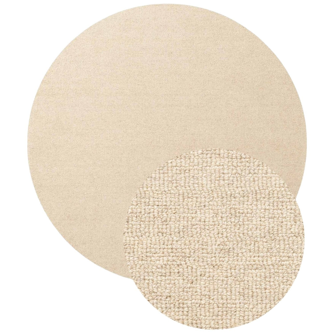 Wool Rug Knots Light Beige, Durable and Soft Pile rug, Heat insulting