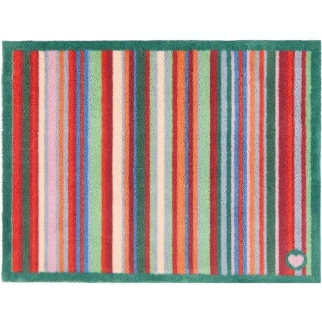 The Rugs Eco-Friendly Washable Striped Mat | Trap 95% Dirt