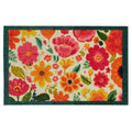 Washable Bright Blooms Mat 50x75 cm