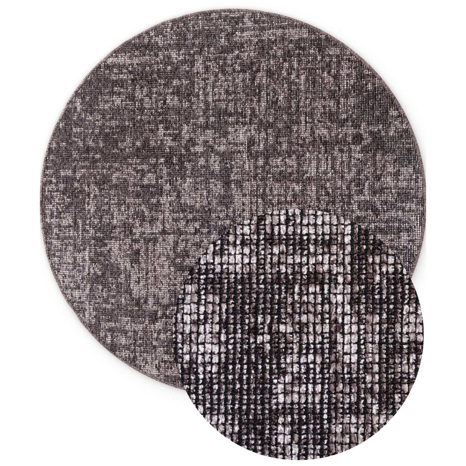 Brilliance Short Pile Brown Rug, abstract design, soft pile| THE RUGS