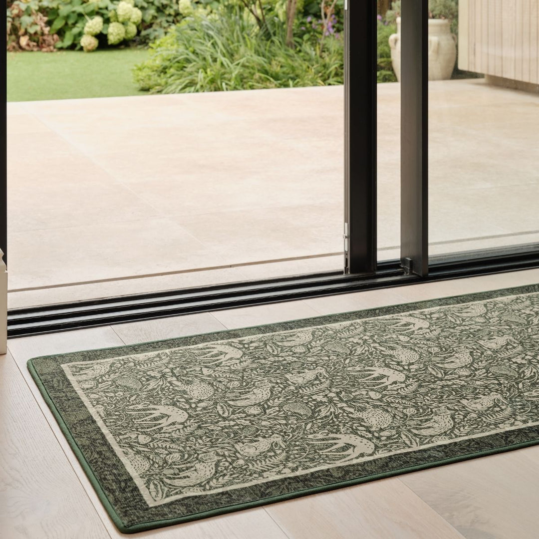 Eco-Washable British Garden Nature Rug