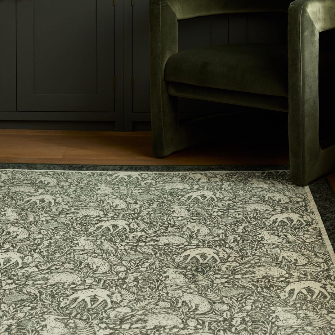 Eco-Washable British Garden Nature Rug