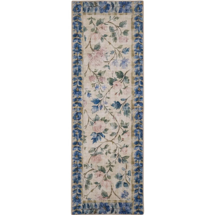 Eco-Washable Gardens Lady Rose Rug stain-resistant | The Rugs