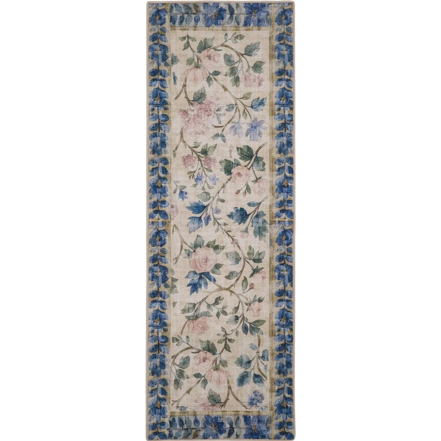 The Rugs Eco-Washable Gardens Lady Rose Rug | UK Made