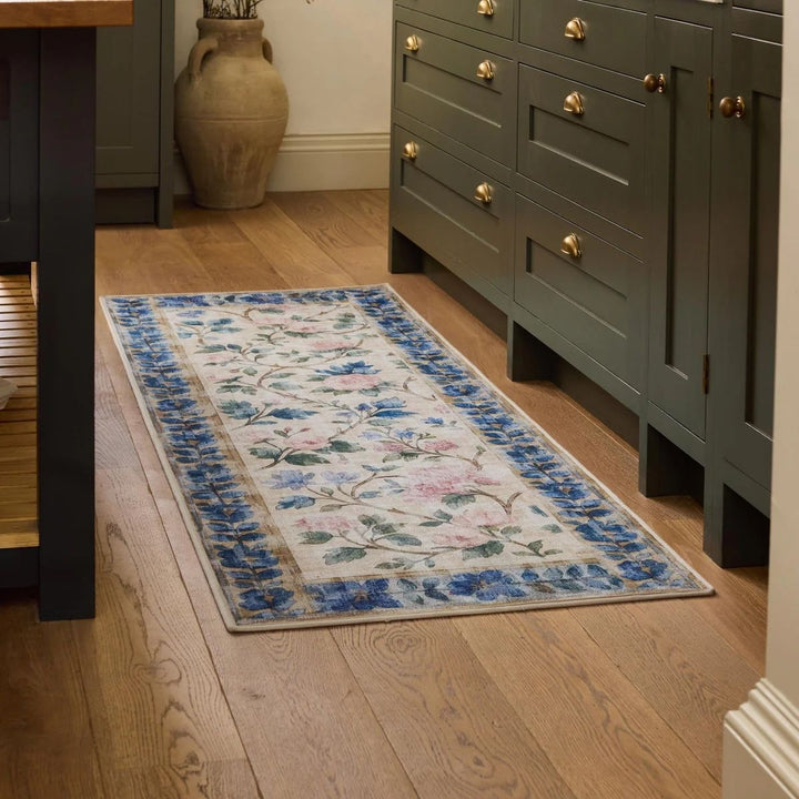 Eco-Washable Gardens Lady Rose Rug stain-resistant | The Rugs