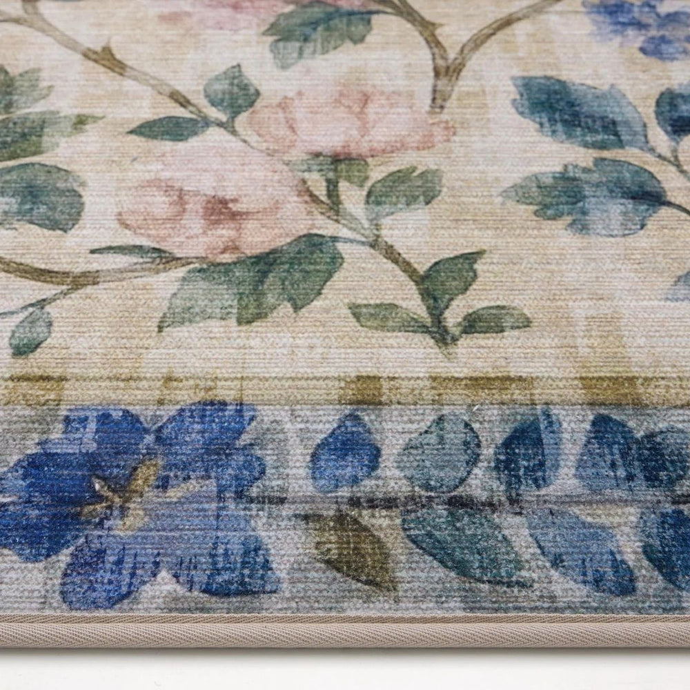 Eco-Washable Gardens Lady Rose Rug stain-resistant | The Rugs
