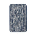 Washable Broken Striped Blue Mat or Runner