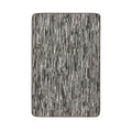 Washable Broken Striped Dark Grey Mat or Runner