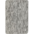 Washable Broken Striped Grey Mat or Runner