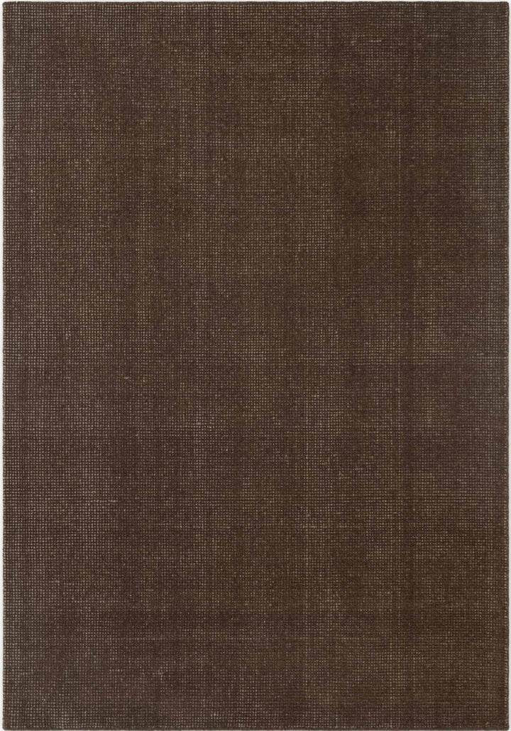 Brown textured rug