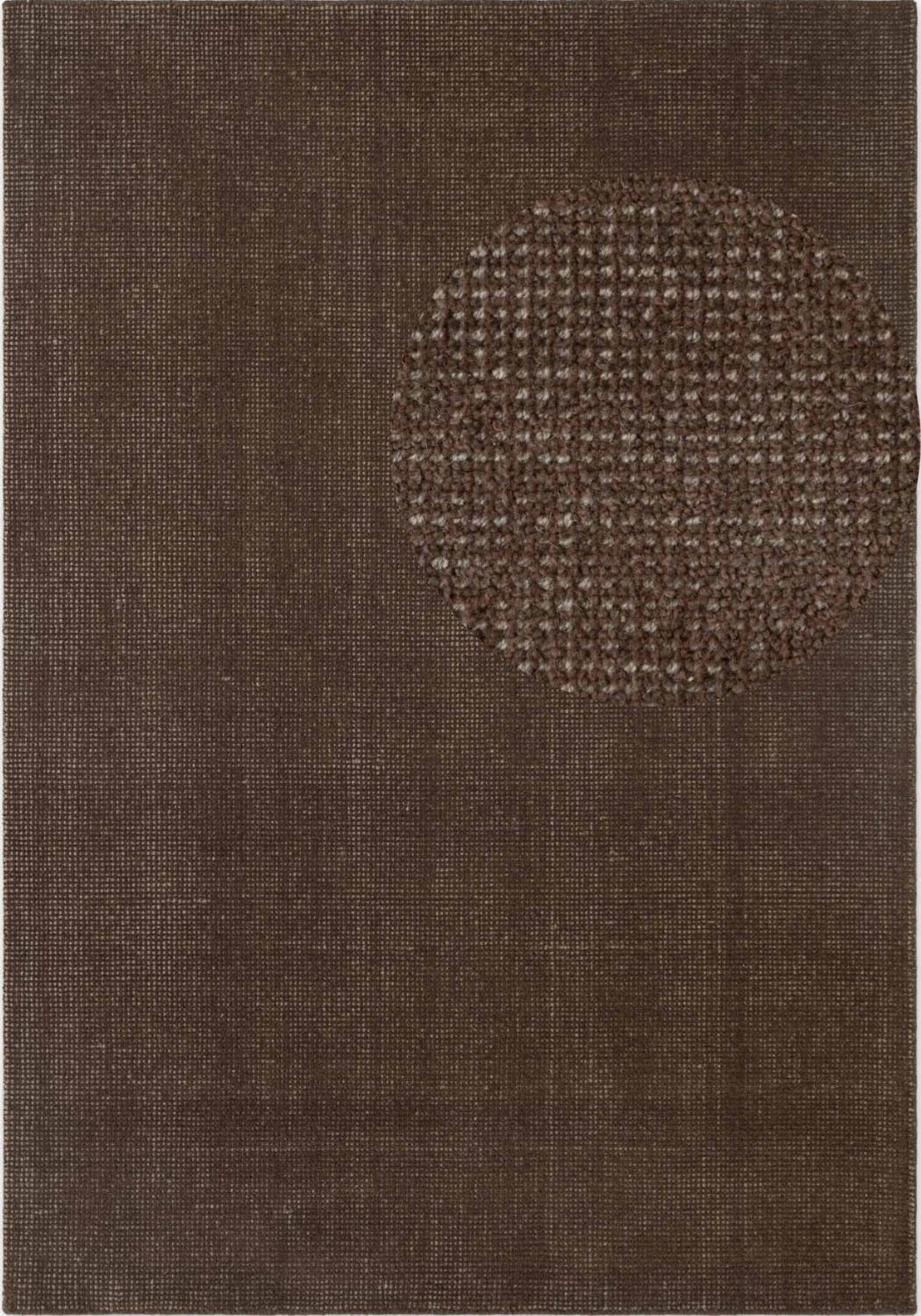 Wool Rug Brown, durable pile, long-lasting, easy to clean.