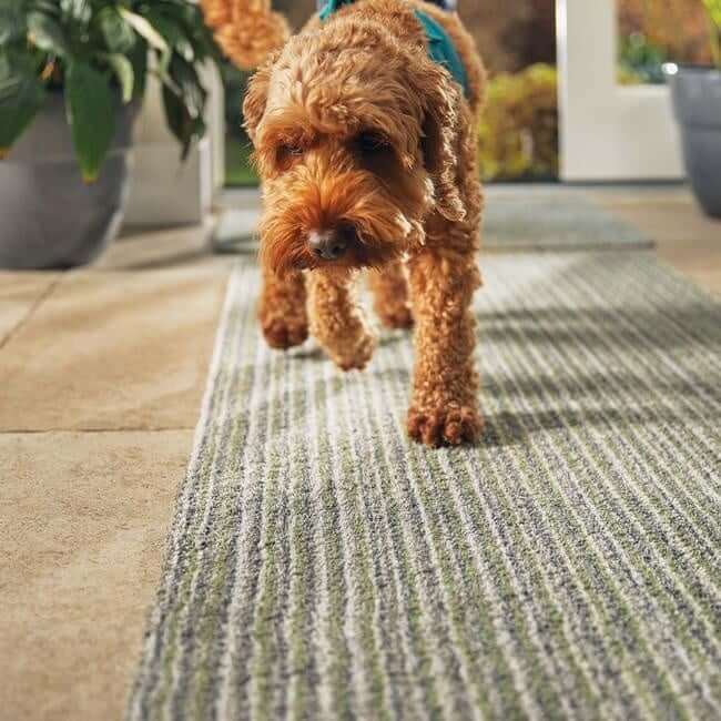 The Rugs Eco-Friendly Washable Striped Indoor Mat | UK Made